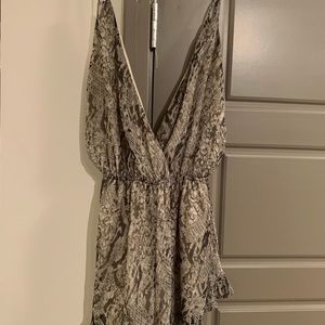 Tobi snakeskin romper